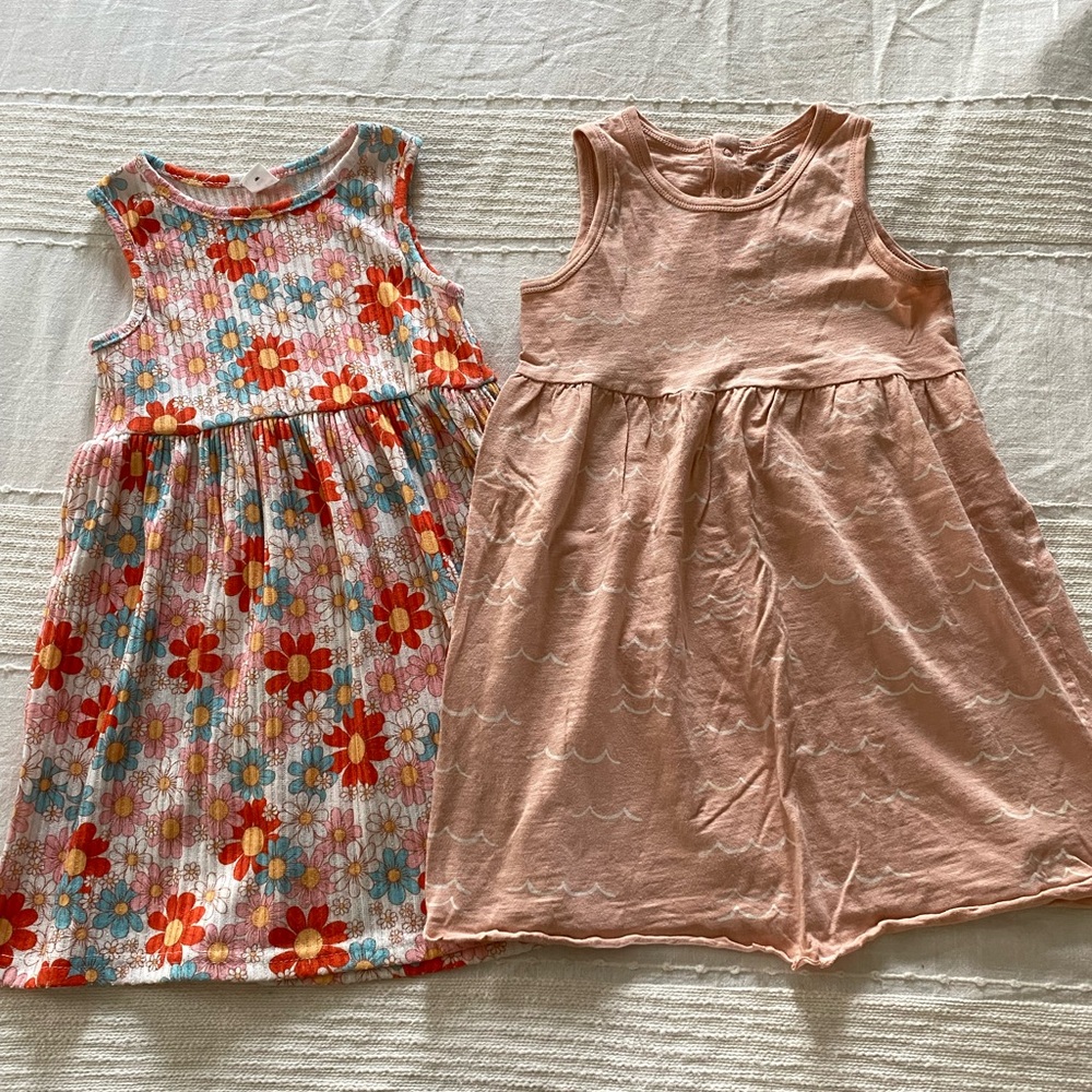 LC Lauren Conrad waves and Fun Floral Sleeveless Sundress Casual Girls 6